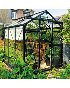 Gardenmeister Prestige 100 Gewächshaus Sicherheitsglas 4 mm schwarz GM501101