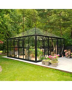 Gardenmeister Royal Park 300 Glaspavillon Sicherheitsglas 4 mm schwarz GM802300