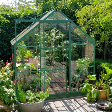 Gardenmeister Foreststar 100 Gewächshaus Sicherheitsglas 3 mm grün