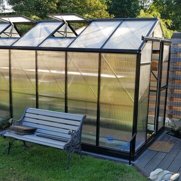 Gardenmeister Prestige 800 Gewächshaus Polycarbonat 8 mm schwarz